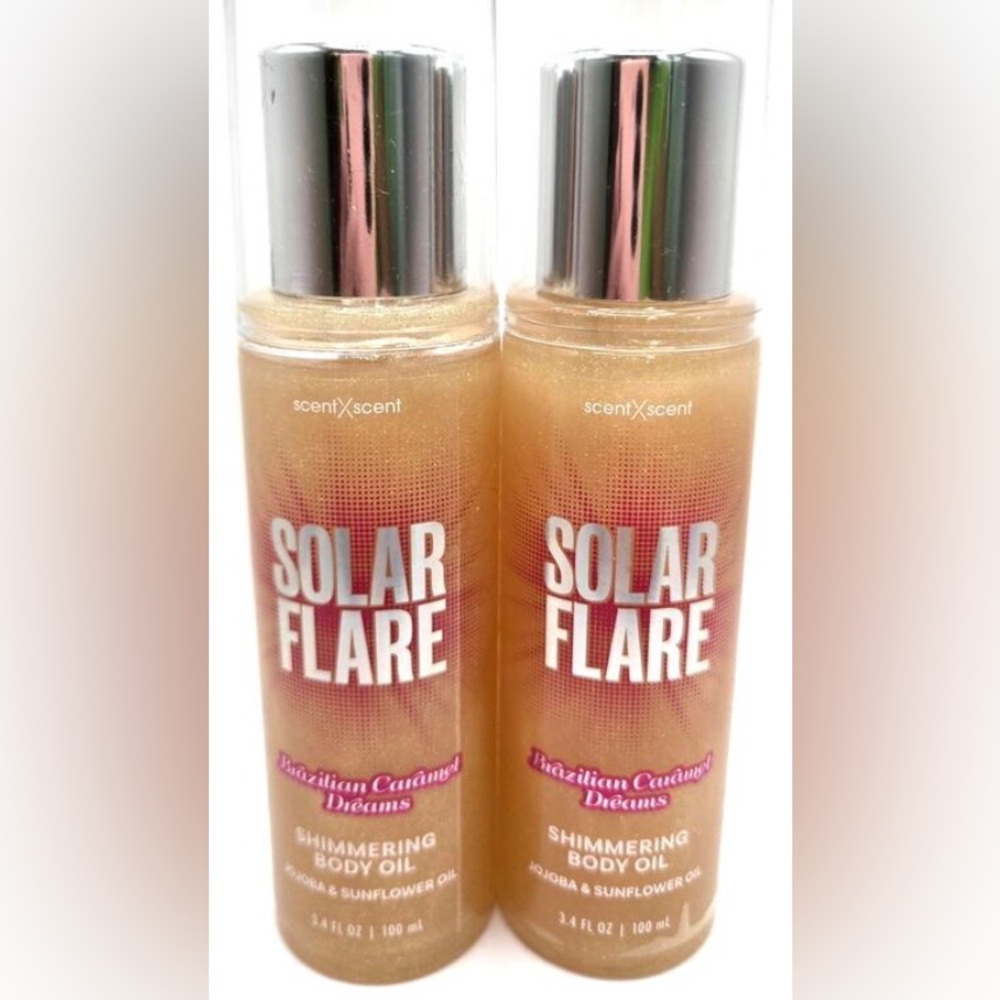 2 Shimmering Body Oil Brazilian Caramel Dreams jojoba beauty